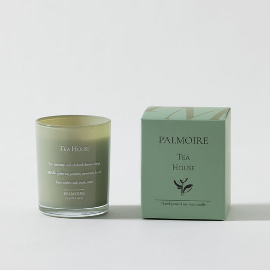 Tea House Soy Wax Candle - PALMOIRE