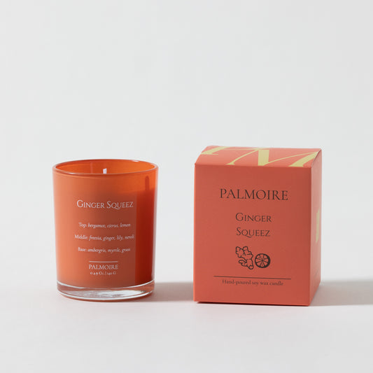 Ginger Squeez Soy Wax Candle - PALMOIRE