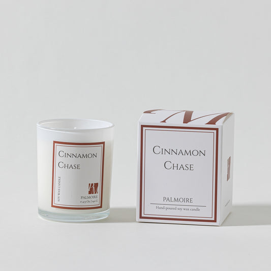 Cinnamon Chase Soy Wax Candle - PALMOIRE