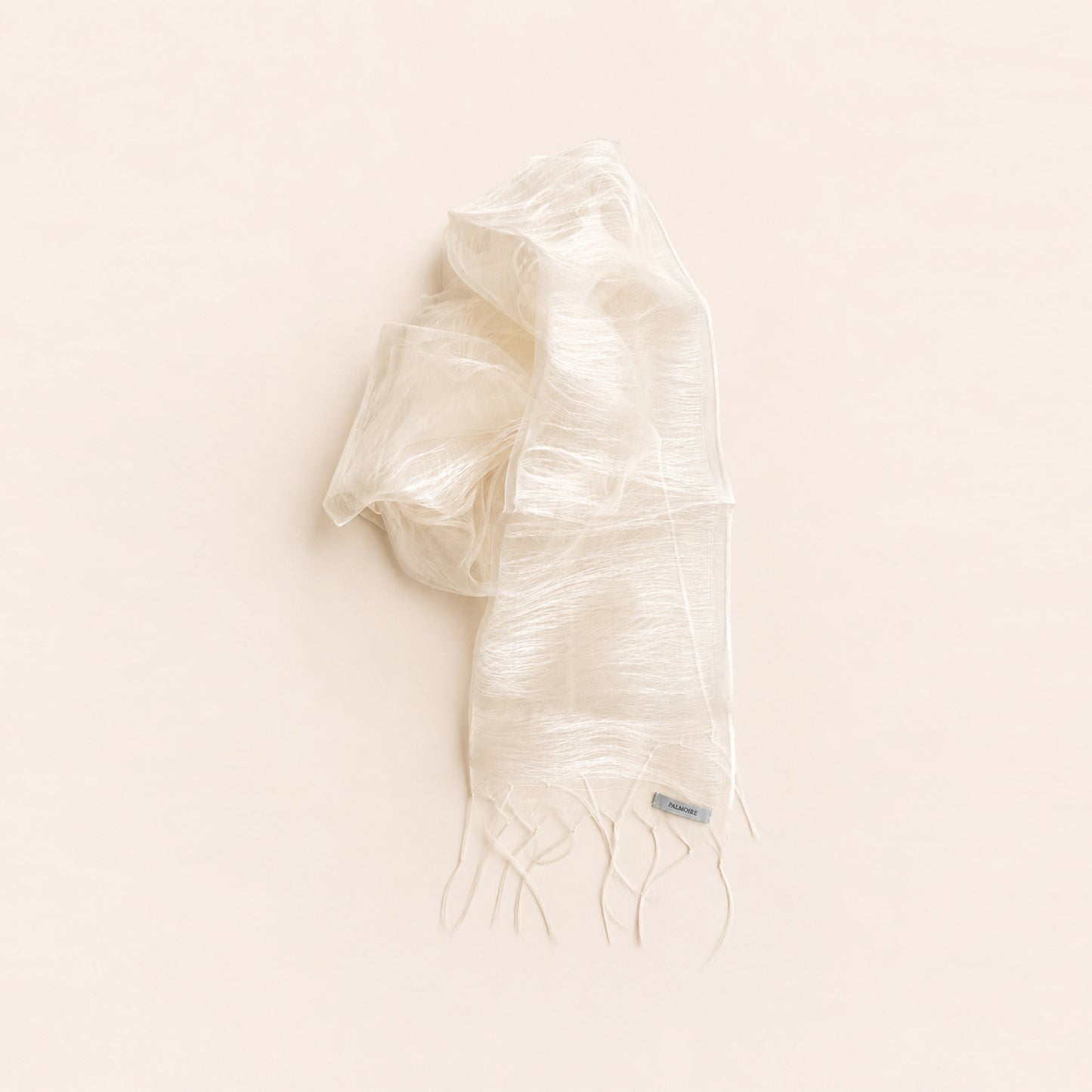 Ivory White Mulberry Silk Scarf