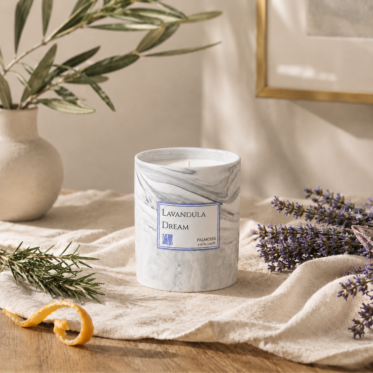 Lavandula Dream Soy Wax Candle - PALMOIRE