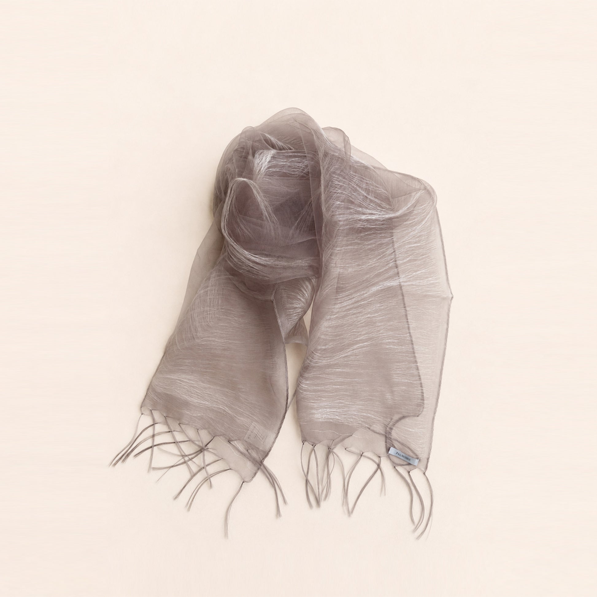 Mauve Gray Mulberry Silk Scarf