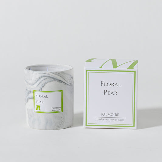Floral Pear Soy Wax Candle - PALMOIRE