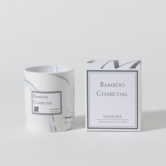 Bamboo Charcoal Soy Wax Candle - PALMOIRE